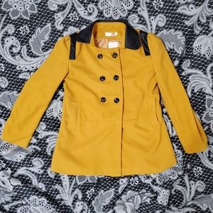Mustard Yellow Peacoat
